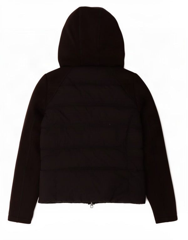 PEUTEREY Womens Hooded Padded Jacket IT 40 Small Black Polyamide