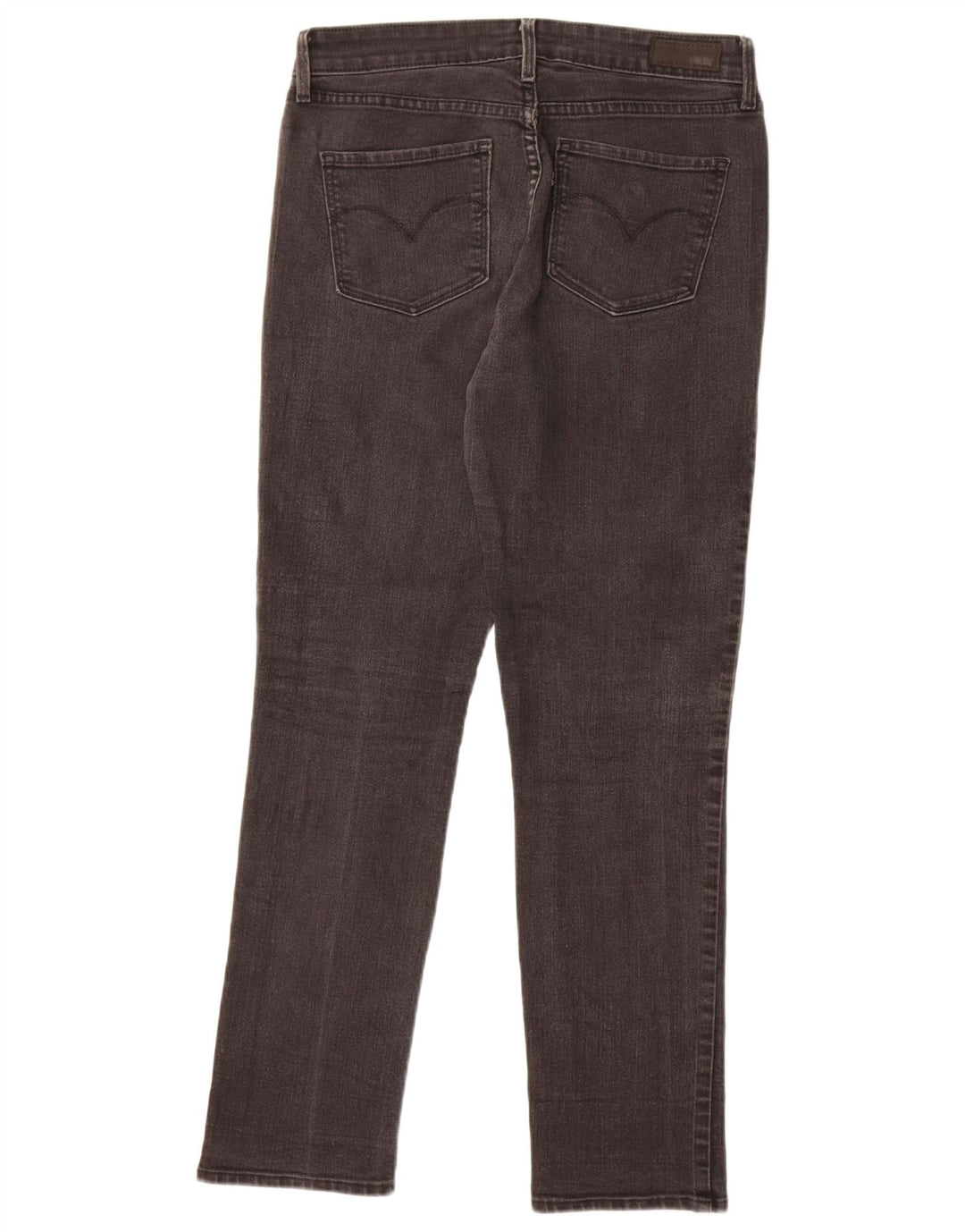 Levi's Womens Demi Curve Mid Rise Slim Jeans US 8 Medium W29 L32 Grey