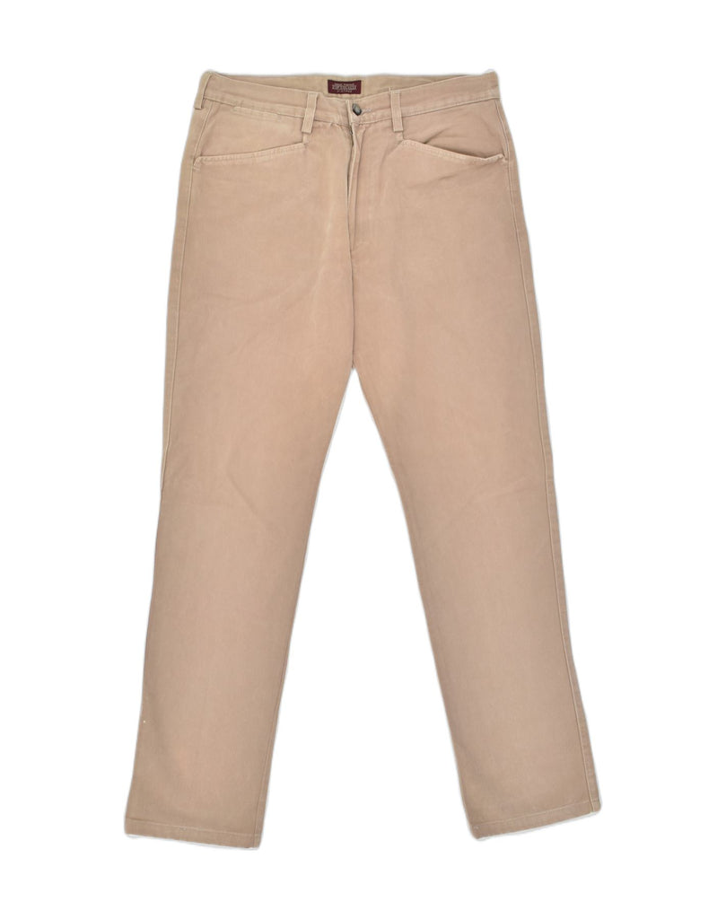 VINTAGE Mens Slim Chino Trousers  W32 L31 Medium Beige Cotton | Vintage | Thrift | Second-Hand | Used Clothing | Messina Hembry 