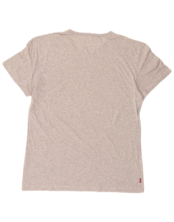 Levi's Mens Standard Fit Graphic T-Shirt Top Medium Grey Cotton