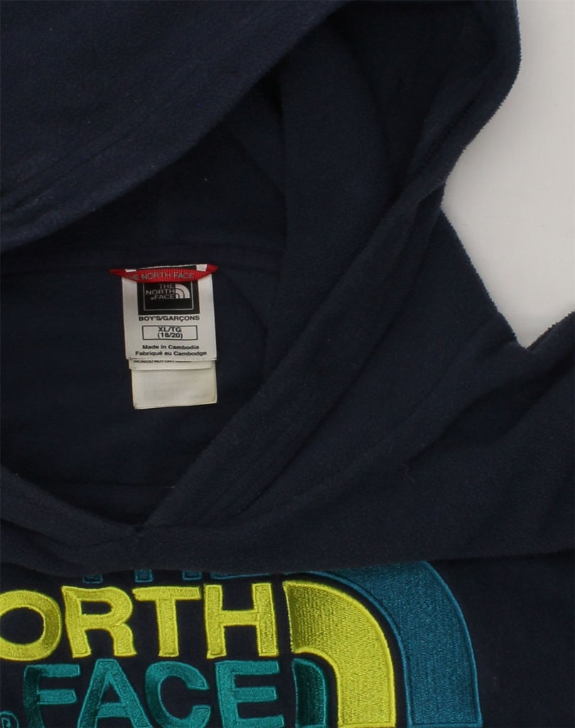 THE NORTH FACE Boys Graphic Hoodie Jumper 15-16 Years XL  Black Polyester | Vintage The North Face | Thrift | Second-Hand The North Face | Used Clothing | Messina Hembry 