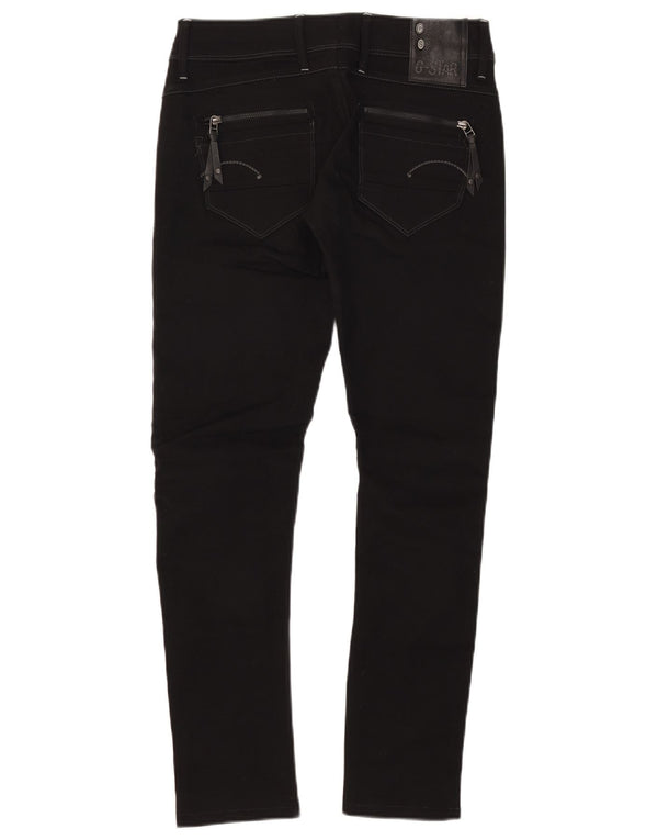 G-Star Womens 3301 Skinny Jeans W28 L29 Black Polyester