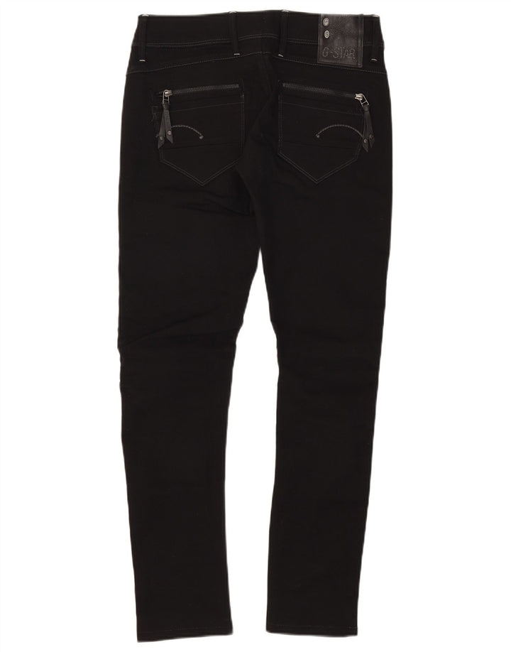 G-Star Womens 3301 Skinny Jeans W28 L29 Black Polyester