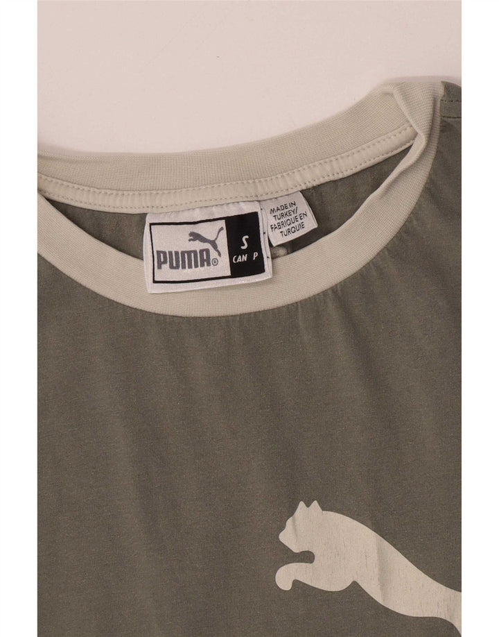 Puma Mens Graphic T-Shirt Top Small Grey