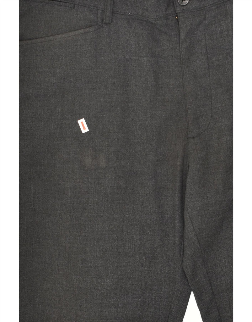 TRUSSARDI Mens Straight Casual Trousers IT 58 4XL W44 L33 Grey | Vintage Trussardi | Thrift | Second-Hand Trussardi | Used Clothing | Messina Hembry 