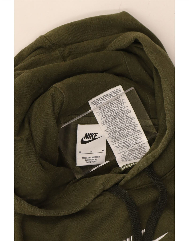 NIKE Mens Graphic Hoodie Jumper Medium Green Cotton Vintage Nike and Second-Hand Nike from Messina Hembry 