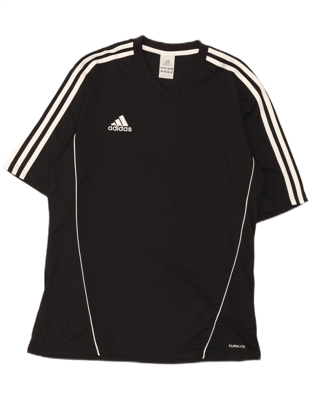 Adidas Mens Climalite T-Shirt Top Medium Black Polyester