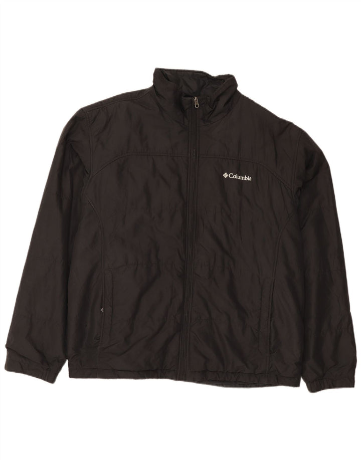 Columbia Mens Interchange Liner Bomber Jacket UK 42 XL Black Polyester