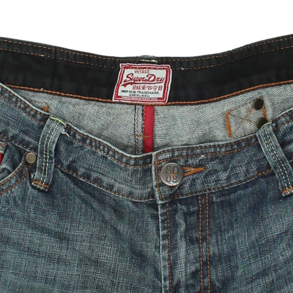 Superdry Womens Blue Low Rise Straight Denim Jeans | Vintage Casual Designer VTG | Vintage Messina Hembry | Thrift | Second-Hand Messina Hembry | Used Clothing | Messina Hembry 