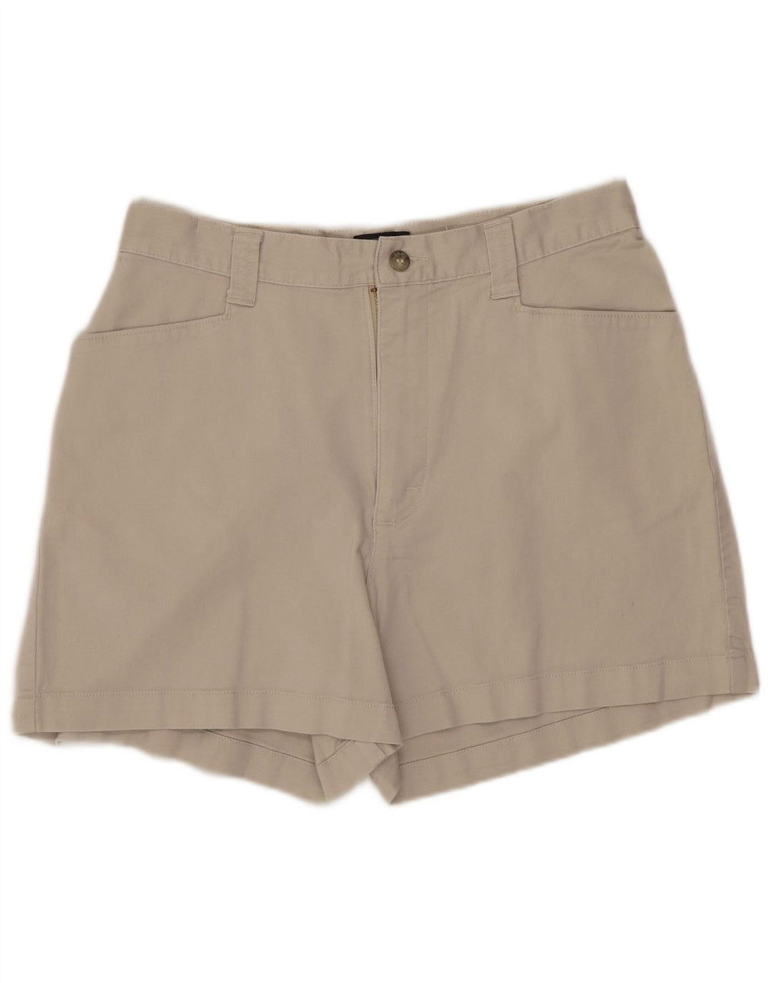 Lee Womens Casual Shorts US 8 Medium W28  Beige Cotton