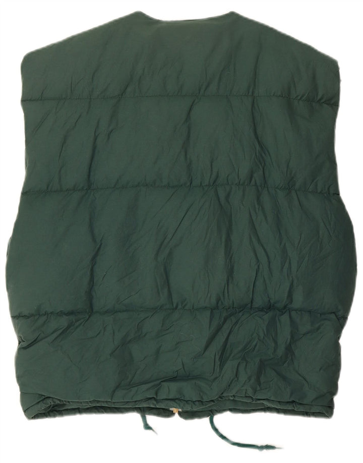 Martin's Womens Liner Padded Gilet UK 14 Medium Green Cotton