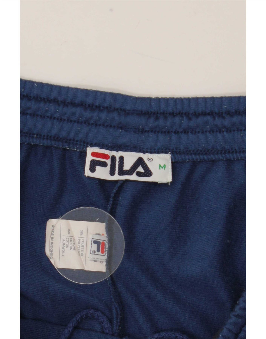 Fila Mens Tracksuit Trousers Medium Blue Colourblock Polyester