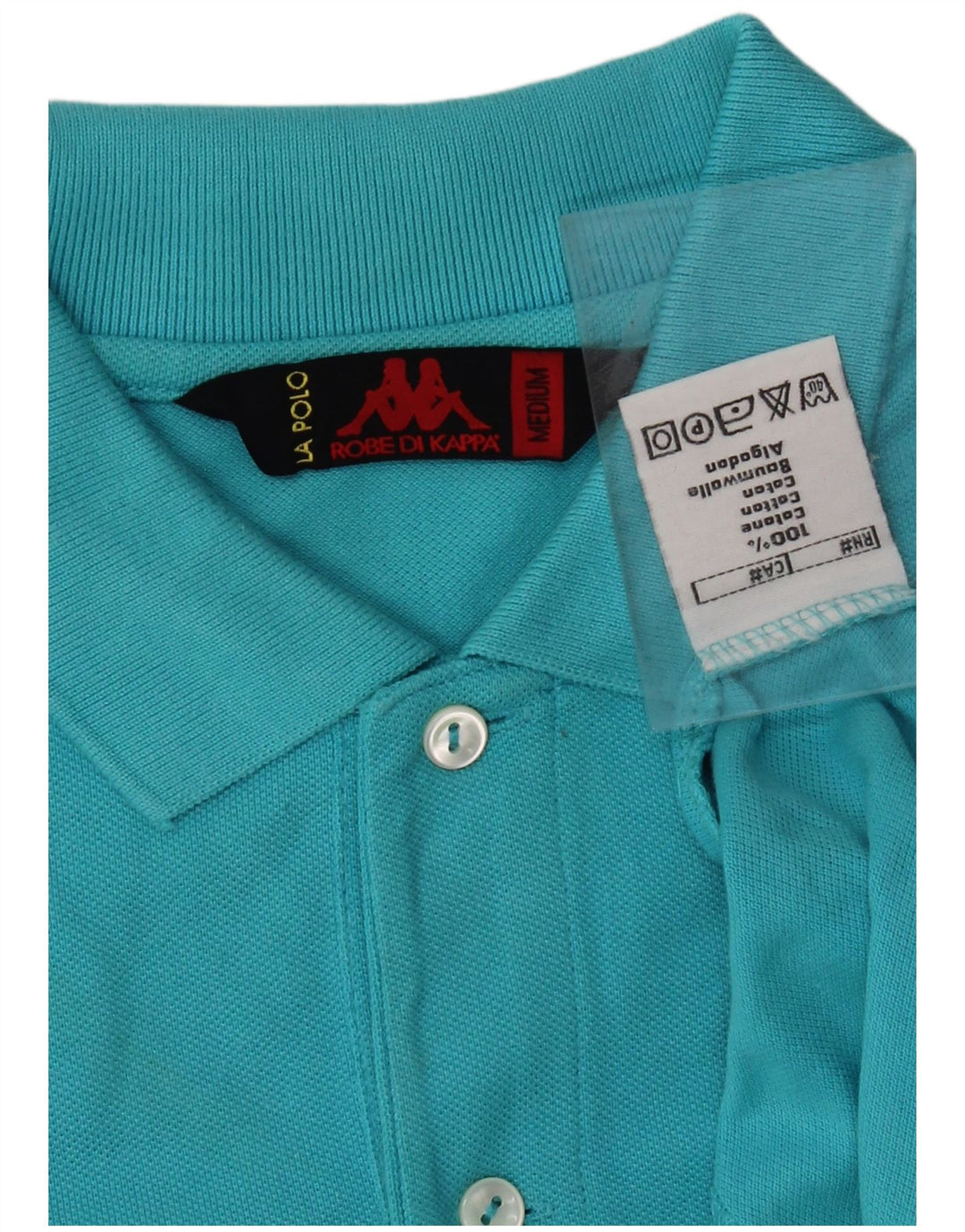 KAPPA Mens Polo Shirt Medium Blue Cotton