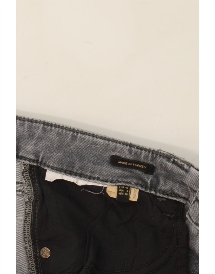 MASSIMO DUTTI Womens High Rise Skinny Jeans EU 40 Medium W30 L27 Grey Vintage Massimo Dutti and Second-Hand Massimo Dutti from Messina Hembry 