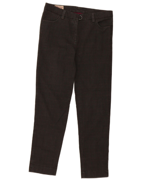 Marlboro Classics Womens Slim Casual Trousers EU 44 XL W32 L29 Grey Cotton