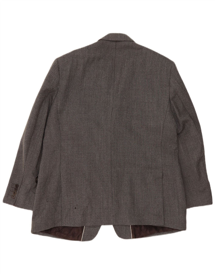 Marks & Spencer Mens Autograph 2 Button Blazer Jacket UK 46 XL Grey Wool
