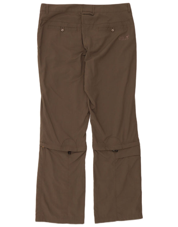 Jack Wolfskin Womens Straight Chino Trousers UK 16/18 Large W34 L33 Brown