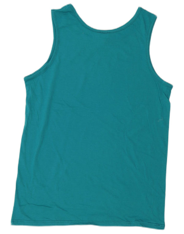 Kappa Mens Vest Top Large Blue Cotton