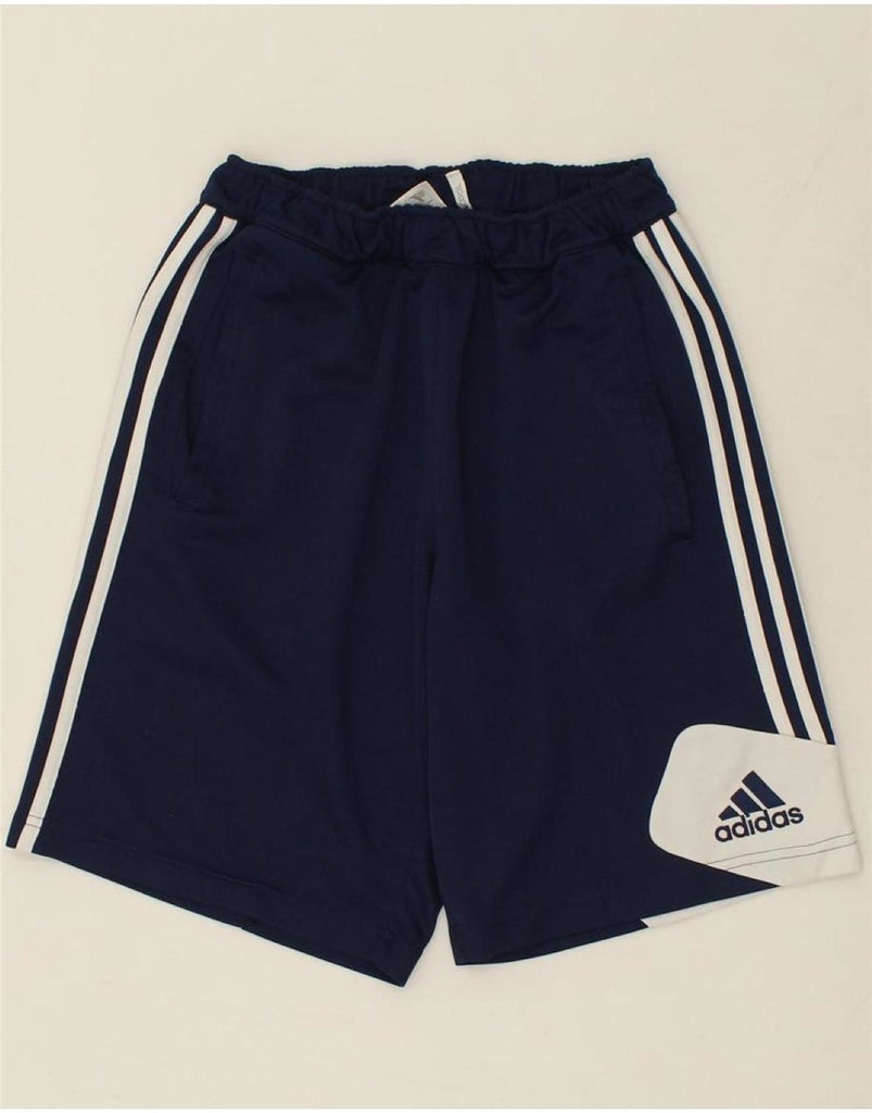 ADIDAS Mens Climacool Graphic Sport Shorts Medium Navy Blue Polyester Vintage Adidas and Second-Hand Adidas from Messina Hembry 