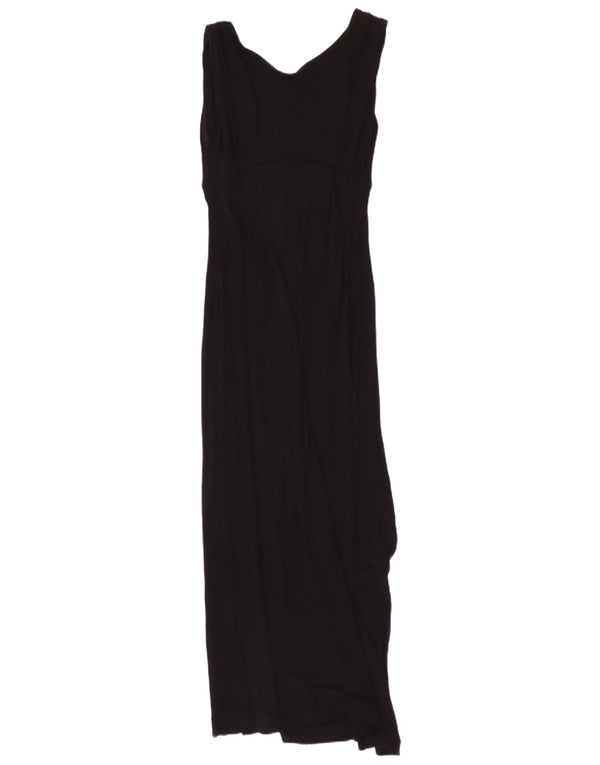 French Connection Womens Sleeveless Maxi Dress UK 10 Small Black Viscose