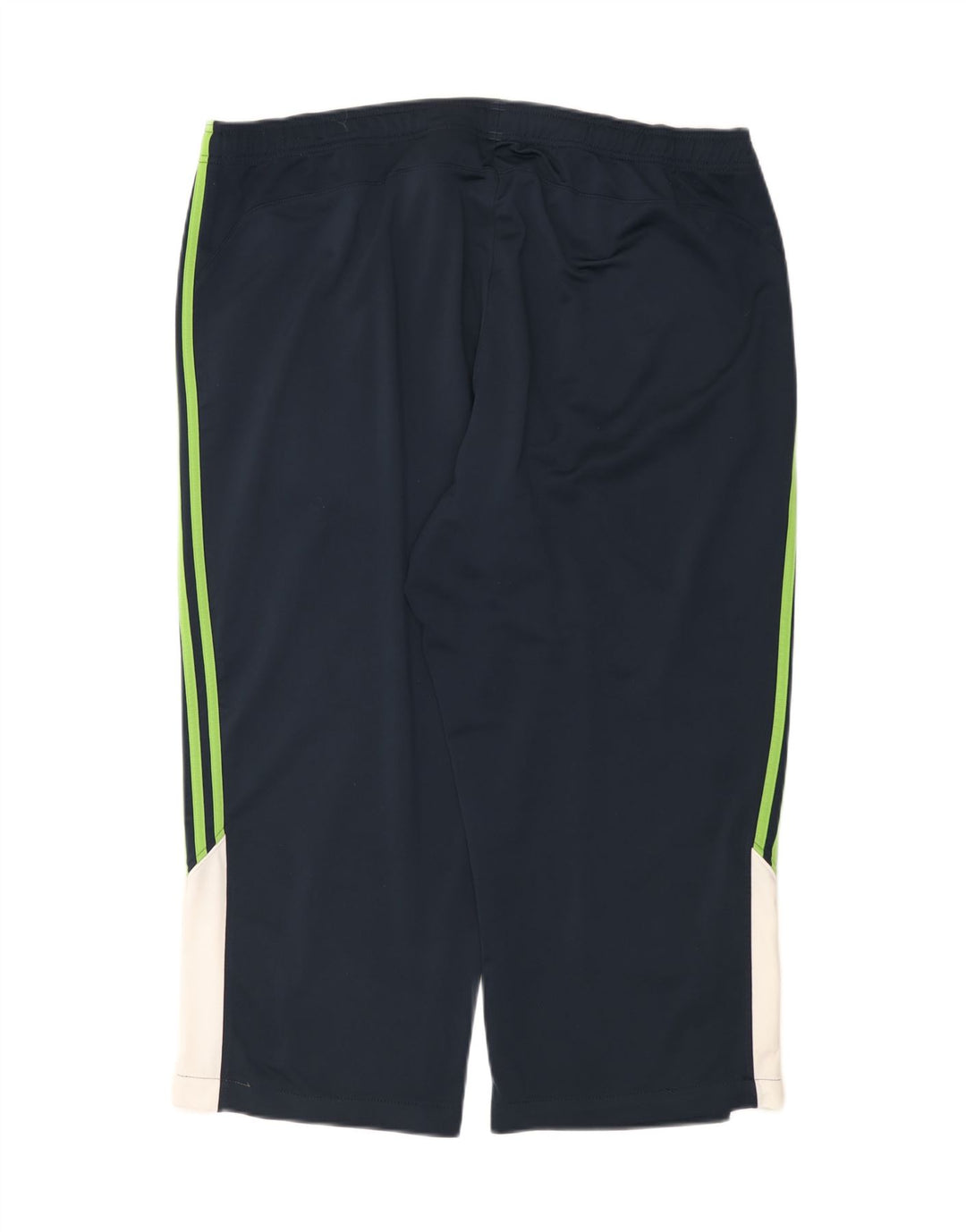 Adidas Mens Capri Tracksuit Trousers 2XL  Navy Blue Colourblock Polyester