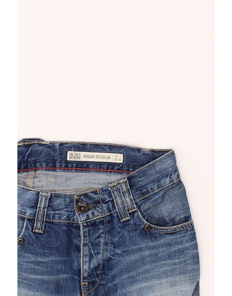 TOMMY HILFIGER Mens Roger Regular Straight Jeans W30 L32 Blue Cotton Vintage Tommy Hilfiger and Second-Hand Tommy Hilfiger from Messina Hembry 