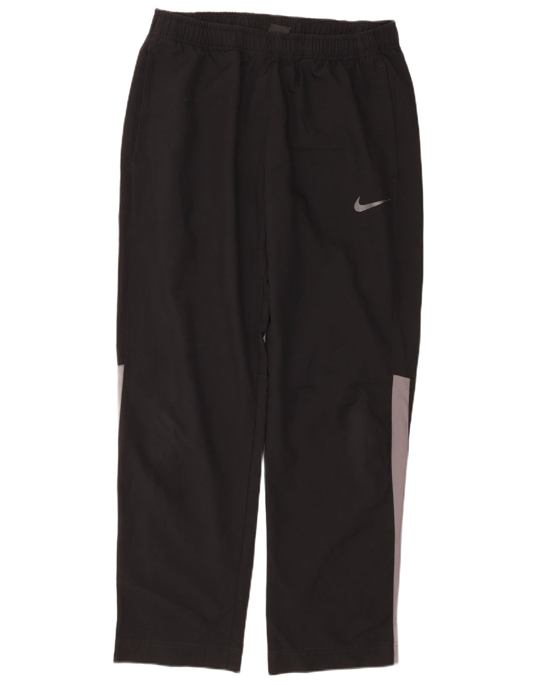 NIKE Mens Dri Fit Tracksuit Trousers Large  Black Colourblock Polyester