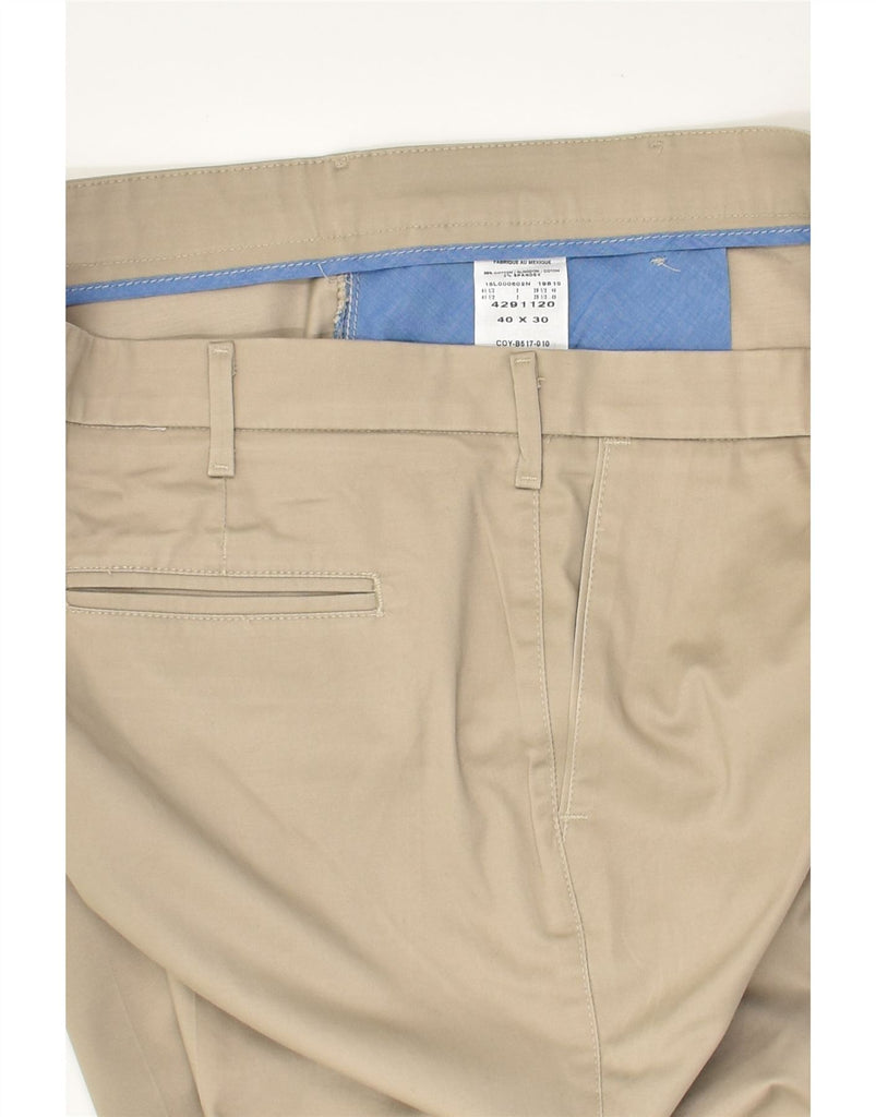 LEE Mens Straight Chino Trousers W40 L30 Beige Cotton | Vintage Lee | Thrift | Second-Hand Lee | Used Clothing | Messina Hembry 