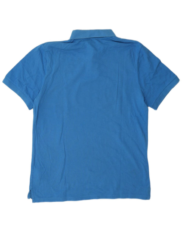 Nike Mens Polo Shirt Large Blue Cotton