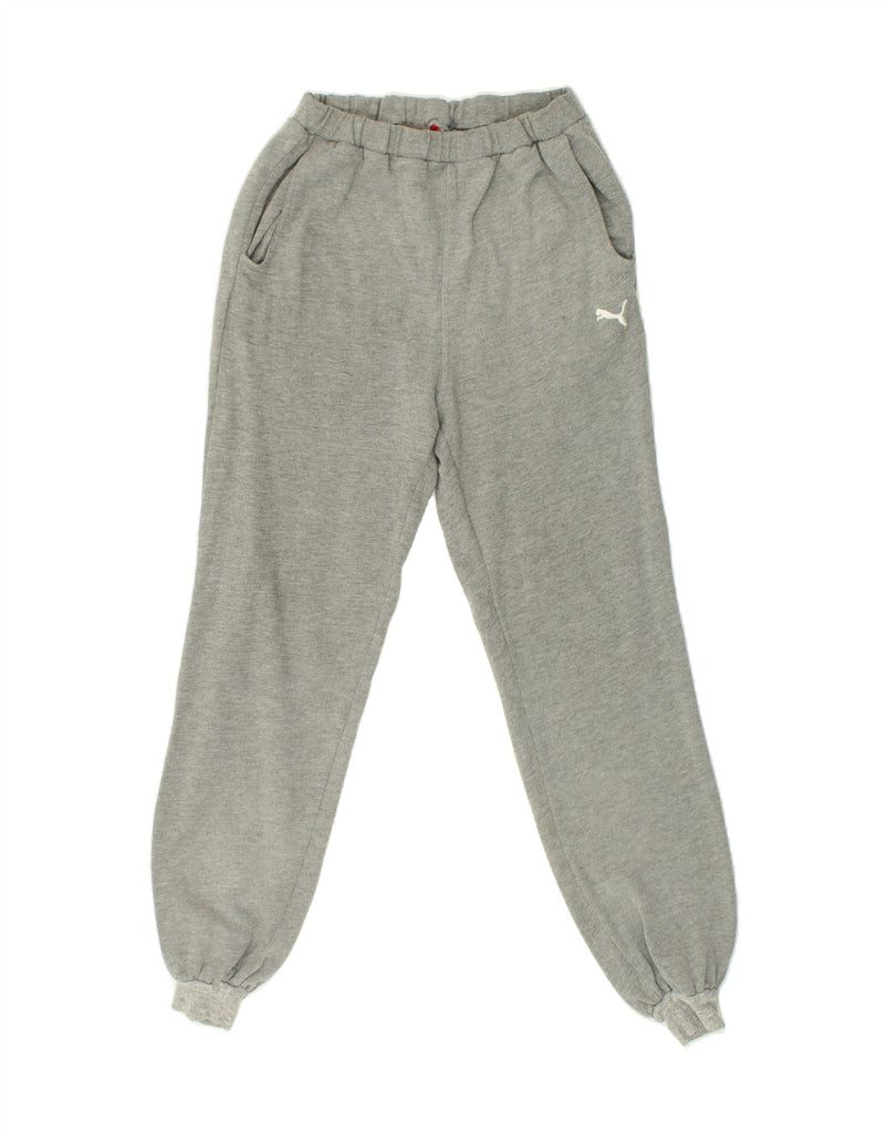 PUMA Boys Graphic Tracksuit Trousers Joggers 13-14 Years Grey Cotton Vintage Puma and Second-Hand Puma from Messina Hembry 