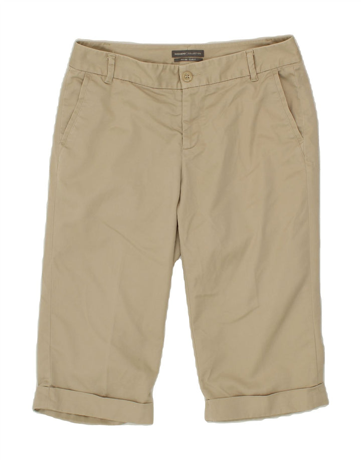DOCKERS Womens Curvy Mid Rise Bermuda Shorts US 8 Medium W27  Beige Cotton Vintage Dockers and Second-Hand Dockers from Messina Hembry 