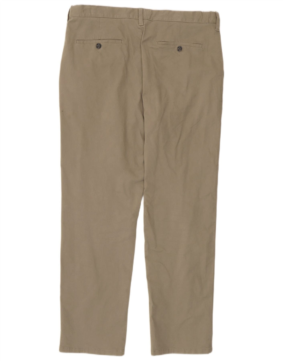 Marks & Spencer Mens Regular Fit Chino Trousers W36 L31 Beige Cotton