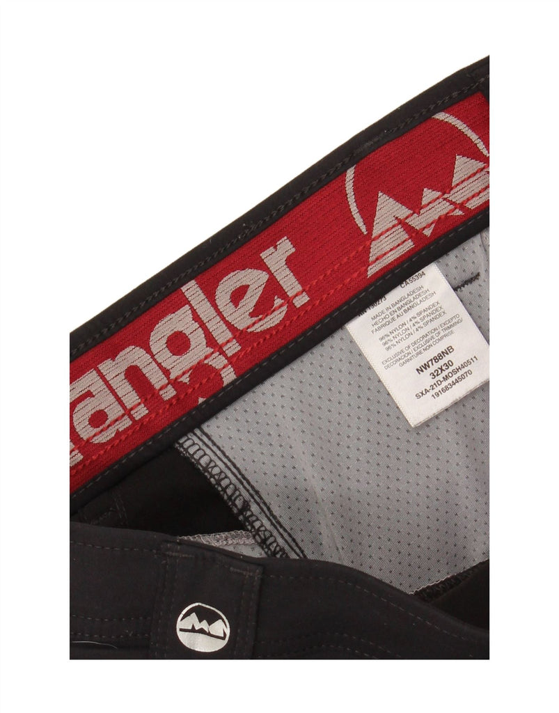 WRANGLER Mens Straight Cargo Trousers W32 L30 Black Nylon Vintage Wrangler and Second-Hand Wrangler from Messina Hembry 