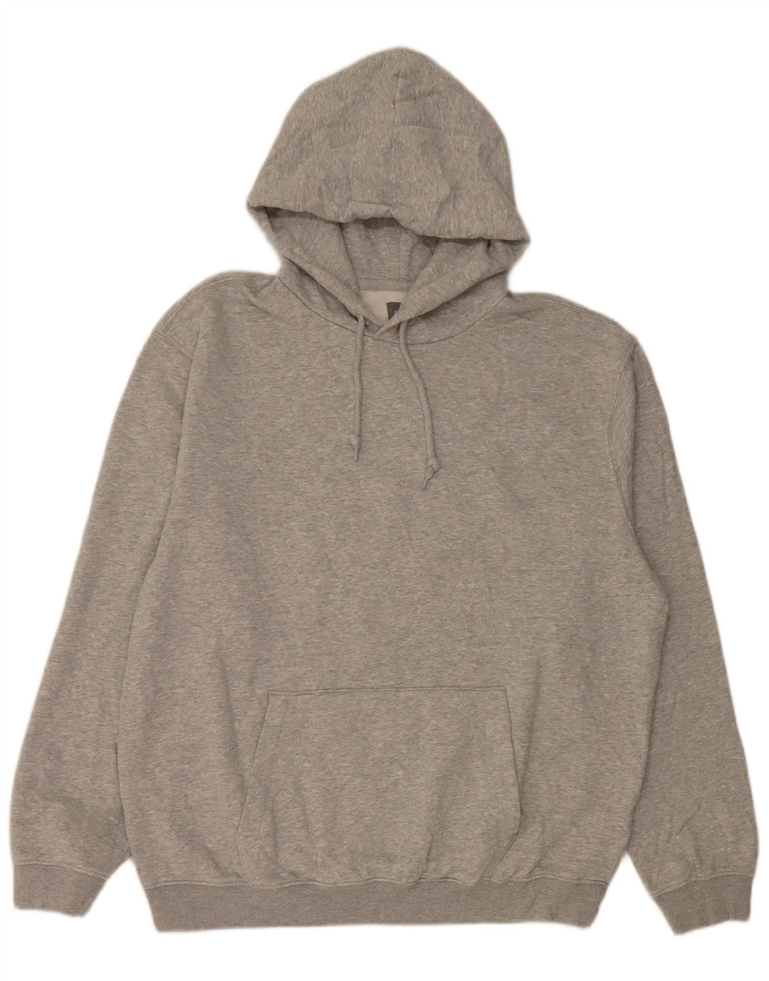 Gap Mens Hoodie Jumper Large Grey Flecked Cotton