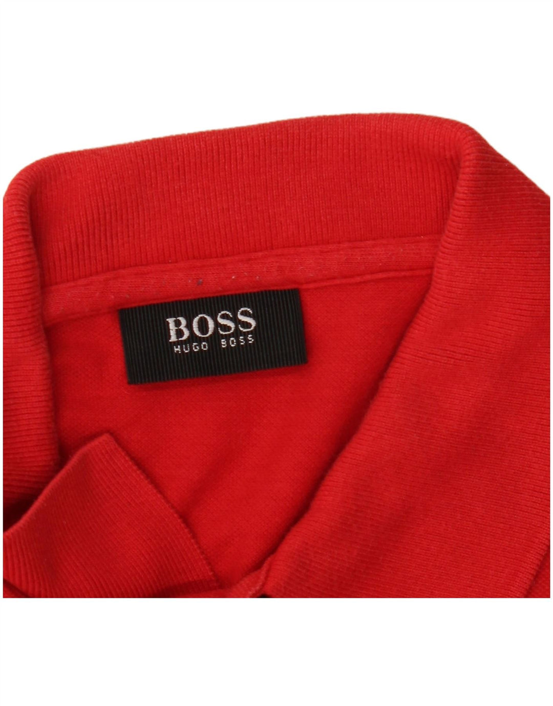 HUGO BOSS Mens Polo Shirt 3XL Red Cotton