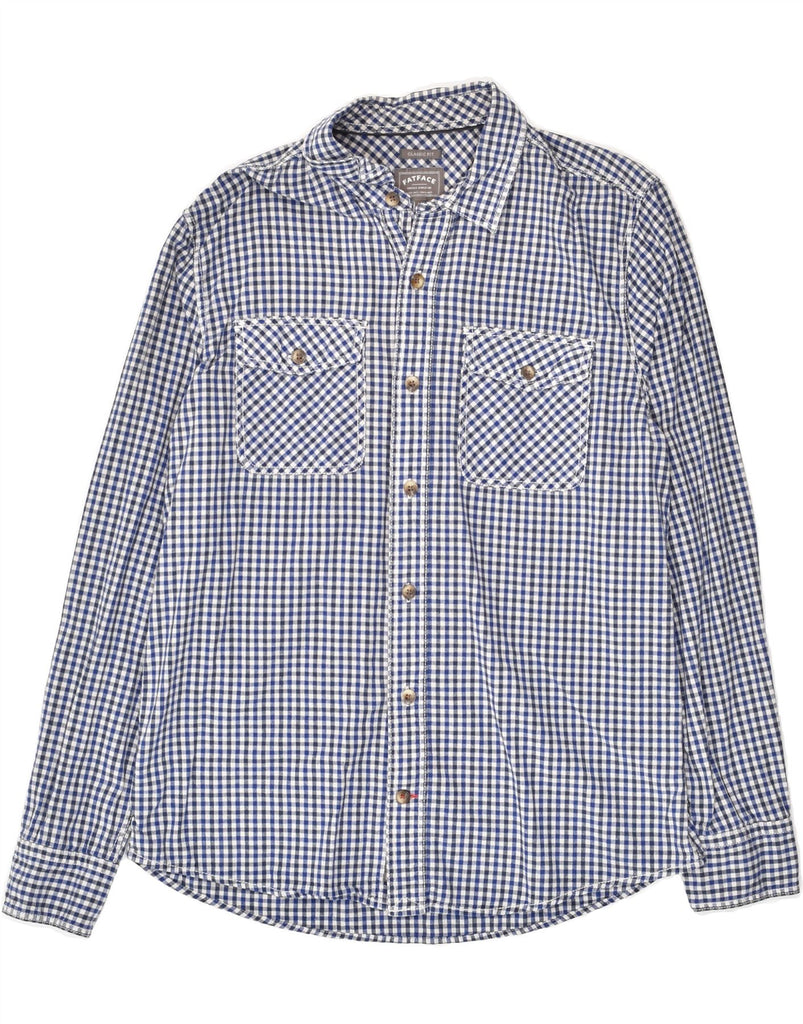 FAT FACE Mens Classic Fit Shirt Medium Blue Check Cotton | Vintage Fat Face | Thrift | Second-Hand Fat Face | Used Clothing | Messina Hembry 