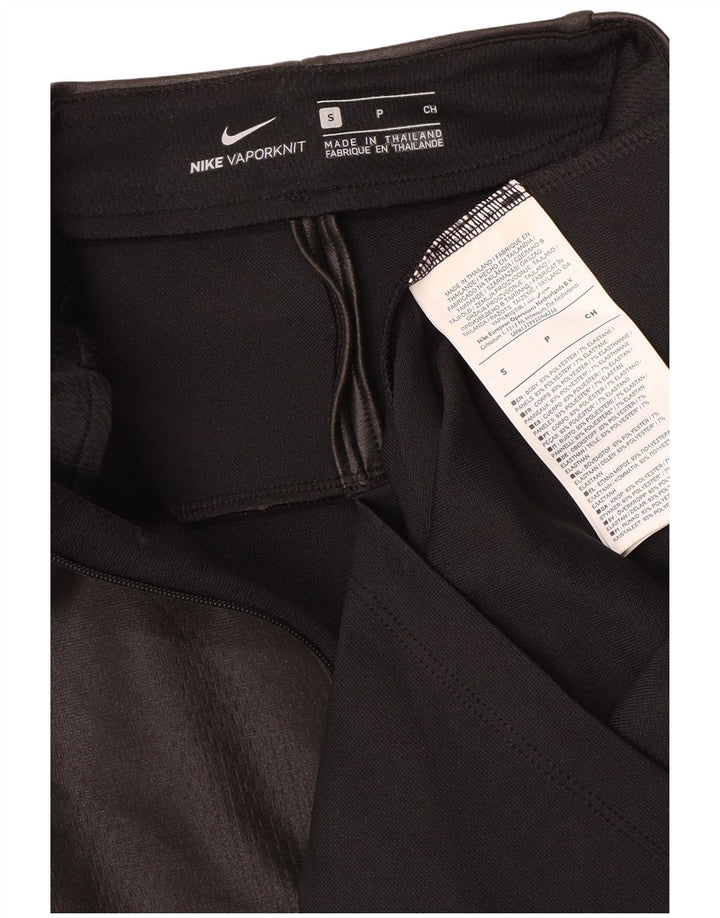 NIKE Mens Graphic Zip Neck Pullover Tracksuit Top Small Black Colourblock