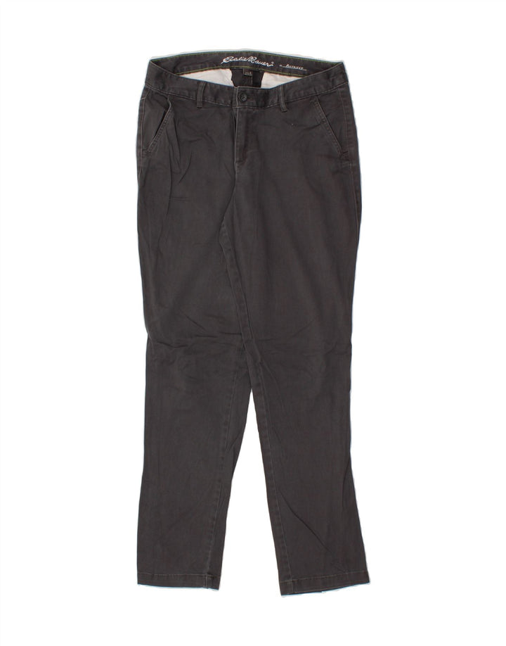 EDDIE BAUER Womens Boyfriend Chino Trousers US 6 Medium W30 L31 Grey Vintage Eddie Bauer and Second-Hand Eddie Bauer from Messina Hembry 