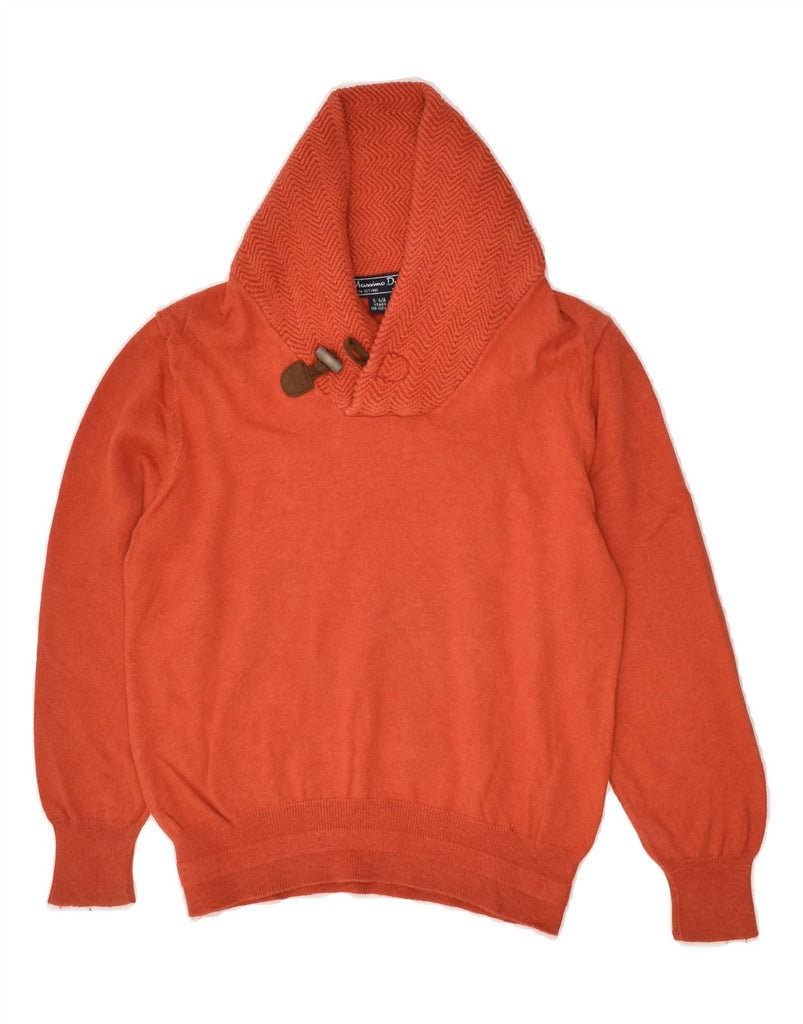 MASSIMO DUTTI Boys Shawl Neck Jumper Sweater 5-6 Years Orange | Vintage Massimo Dutti | Thrift | Second-Hand Massimo Dutti | Used Clothing | Messina Hembry 