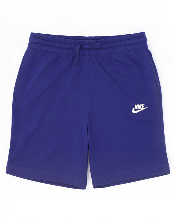 Nike Boys Standard Fit Sport Shorts 12-13 Years Large Navy Blue Polyester