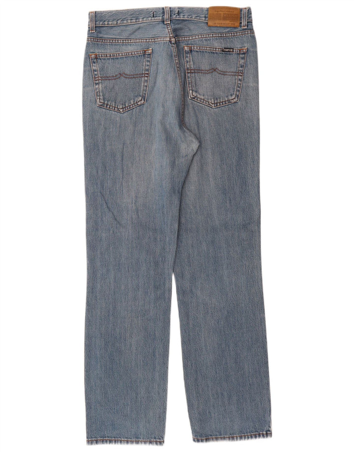 Wampum Mens Straight Jeans W32 L34 Blue