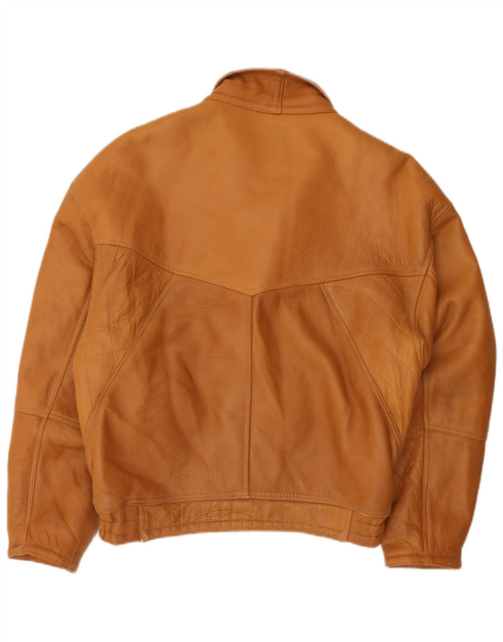 Vinci Mens Shearling Jacket IT 50 Large Brown Shearling