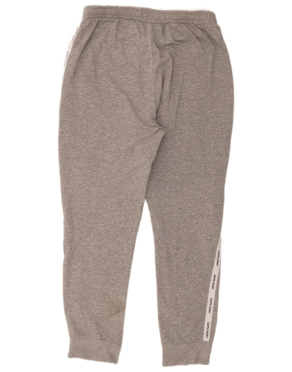 Kappa Mens Graphic Tracksuit Trousers Joggers XL Grey Colourblock