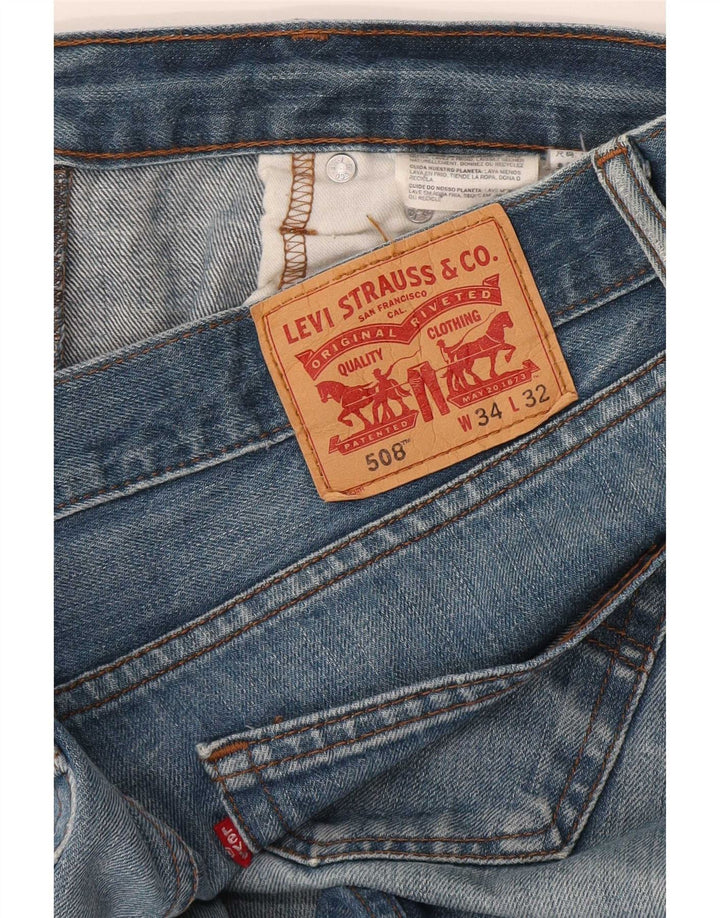 Levi's Mens 508 Regular Tapered Jeans W34 L32 Blue