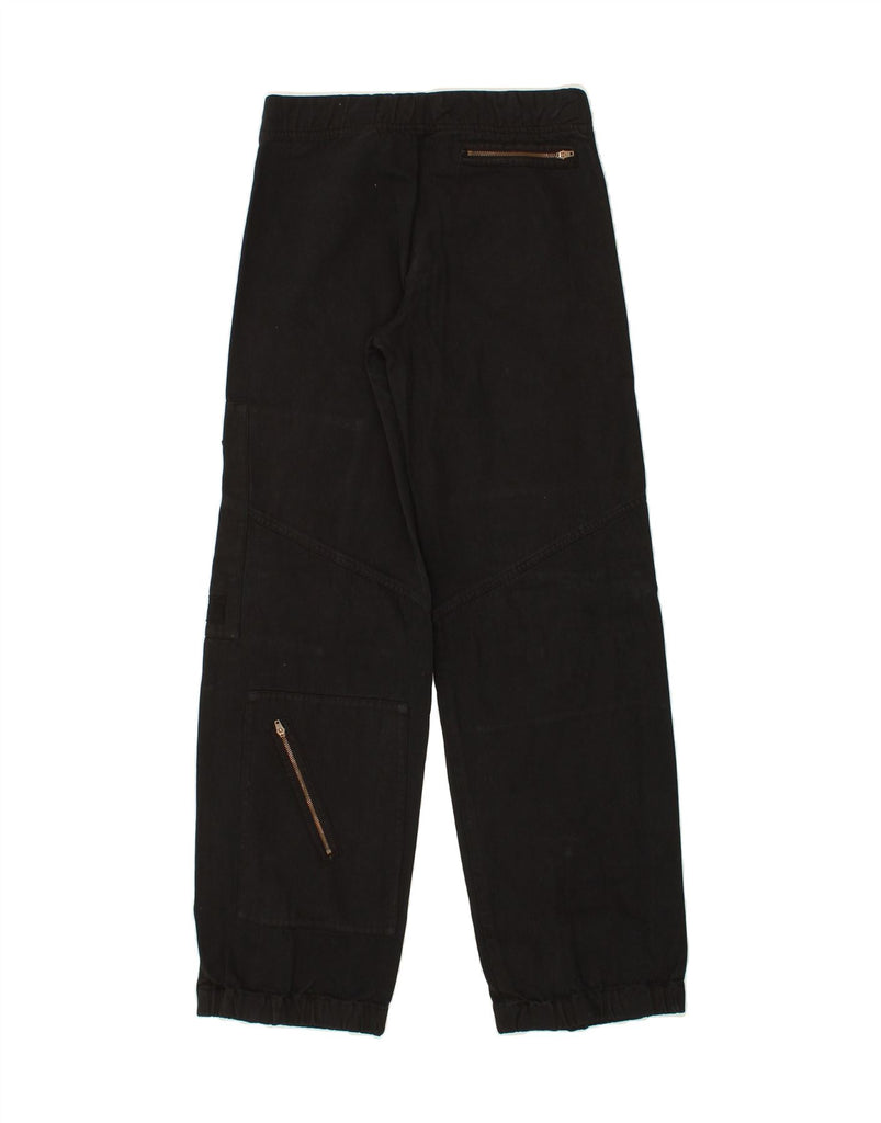 THINK PINK Womens Casual Trousers W26 L31 Black Cotton Vintage Think Pink and Second-Hand Think Pink from Messina Hembry 