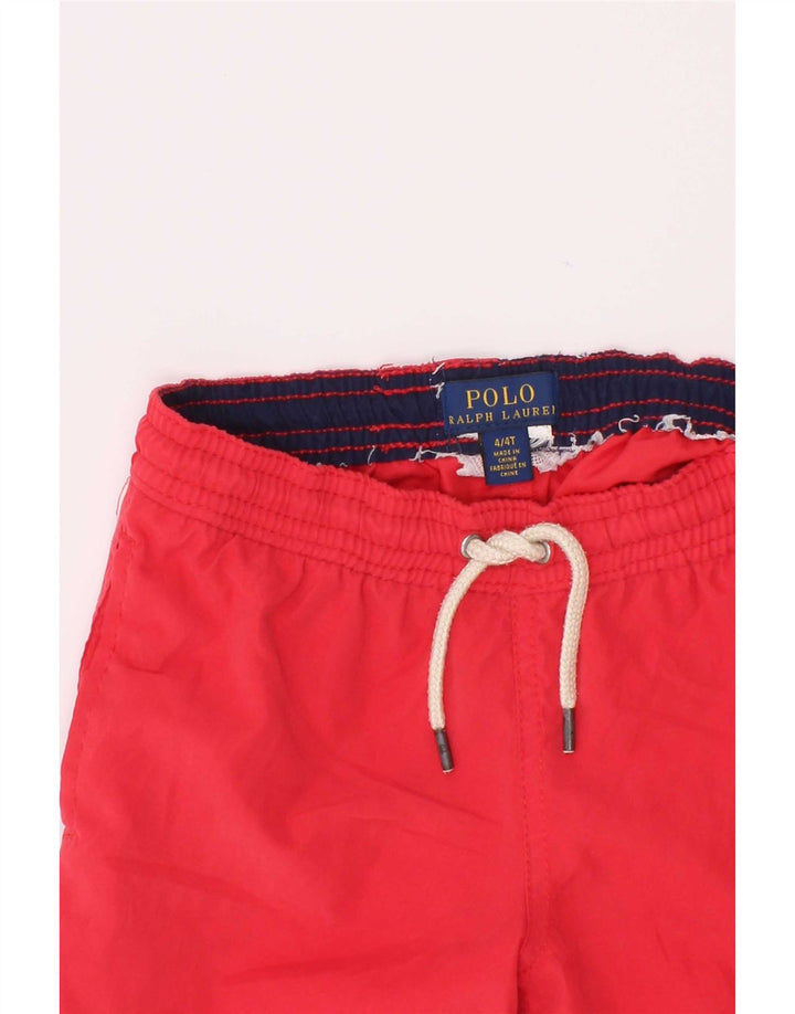 Polo Ralph Lauren Boys Swimming Shorts 3-4 Years Red