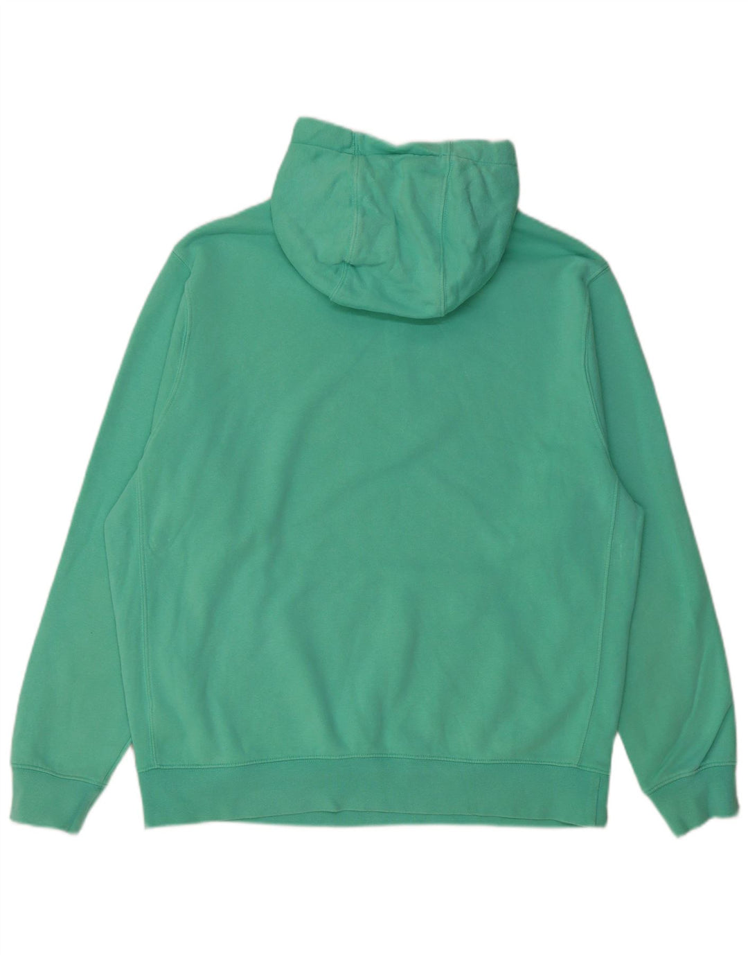 Nike Mens Hoodie Jumper Large Green Cotton