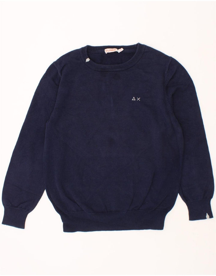 SUN68 Boys Crew Neck Jumper Sweater 5-6 Years Navy Blue Cotton Vintage Sun68 and Second-Hand Sun68 from Messina Hembry 