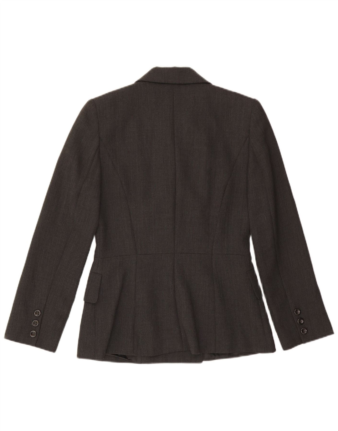 SPORTSTAFF Womens Double Breasted Blazer Jacket IT 44 Medium Grey Wool