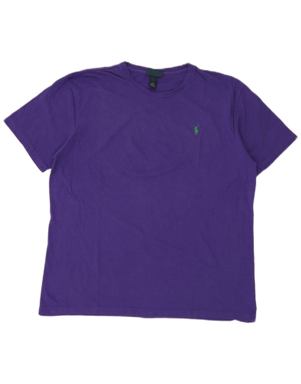 Polo Ralph Lauren Mens T-Shirt Top Large Purple Cotton